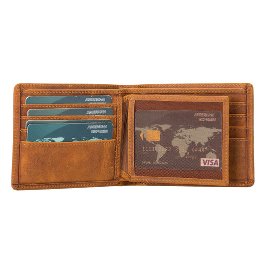 Lusk Slim Bifold Design Handcrafted Men's Genuine Leather Wallet